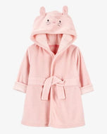Carter's Baby Girl Pink Bunny Hooded Terry Robe (0-9M)