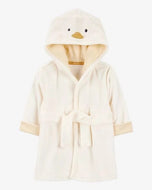 Carter's Baby Neutral Ivory Chick Hooded Terry Robe (0-9M)