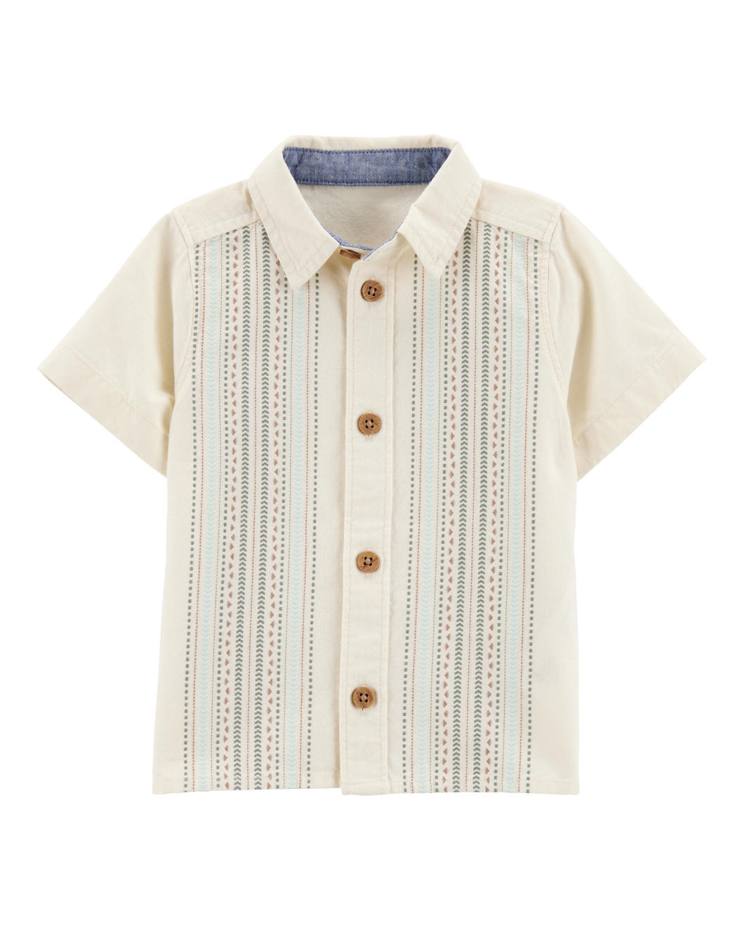 OshKosh Baby Boy Ivory Geo Print Shirt
