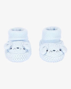 Carter's Baby Boy Blue Puppy Crochet Bootie Socks