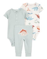 Carter's 3pc Baby Boy Dino Bodysuits and Pants Set