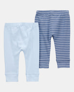 Carter's 2pc Baby Boy Blue Soft Pants Set