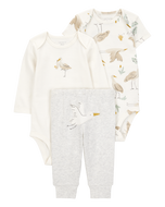 Carter's 3pc Baby Neutral Birds Bodysuits and Pants Set