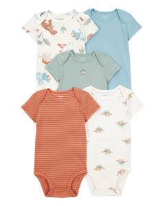 Carter's 5pc Baby Boy Dino Bodysuit Set