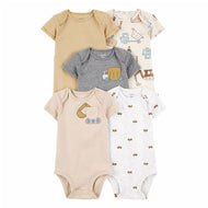 Carter's 5pc Baby Boy Construction Bodysuit Set