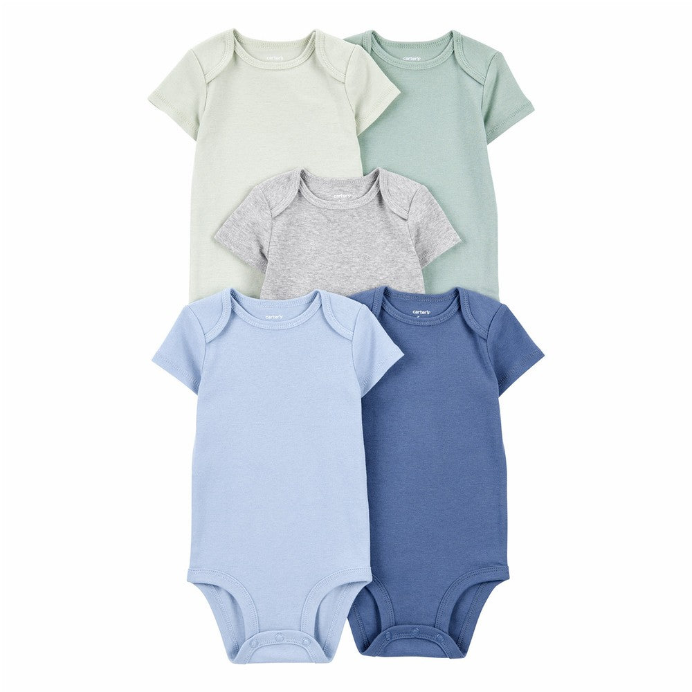 Carter's 5pc Baby Boy Multi Color Bodysuit Set