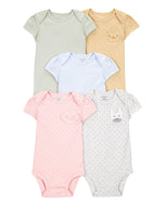 Carter's 5pc Baby Girl Multi Color Bodysuit Set