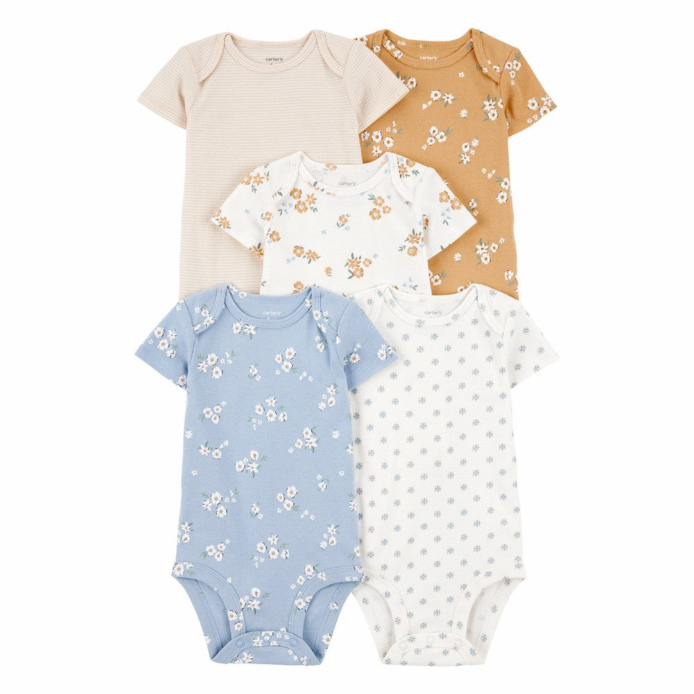 Carter's 5pc Baby Girl Floral Bodysuit Set