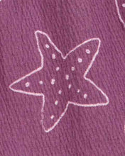 Afbeelding in Gallery-weergave laden, Carter&#39;s Baby Girl Purple Starfish Print Romper
