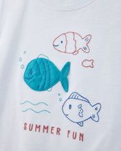Cargar imagen en el visor de la galería, Carter&#39;s 2pc Baby Boy Blue Fish Tee &amp; Shorts Set
