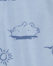 Load image into Gallery viewer, Carter&#39;s 3pc Baby Boy Blue Animals Bodysuit, Hoodie and Pants Set

