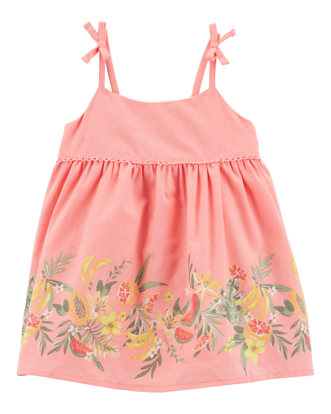 OshKosh Baby Girl Pink Tropical Fruit Dress Set