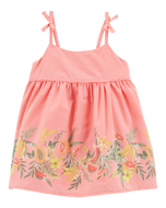 OshKosh Baby Girl Pink Tropical Fruit Dress Set