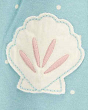 Afbeelding in Gallery-weergave laden, Carter&#39;s Baby Girl Blue Sea Shells Sunsuit
