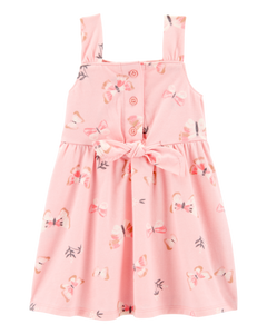 Carter's Baby Girl Pink Butterflies Dress