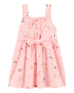 Carter's Baby Girl Pink Butterflies Dress