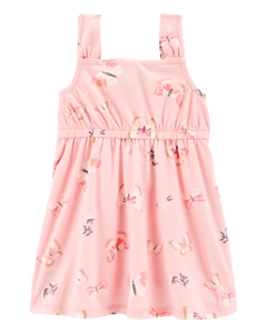 Carter's Baby Girl Pink Butterflies Dress
