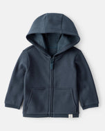 Carter's Baby Boy Dark Grey Zip-Up French Terry Hoodie