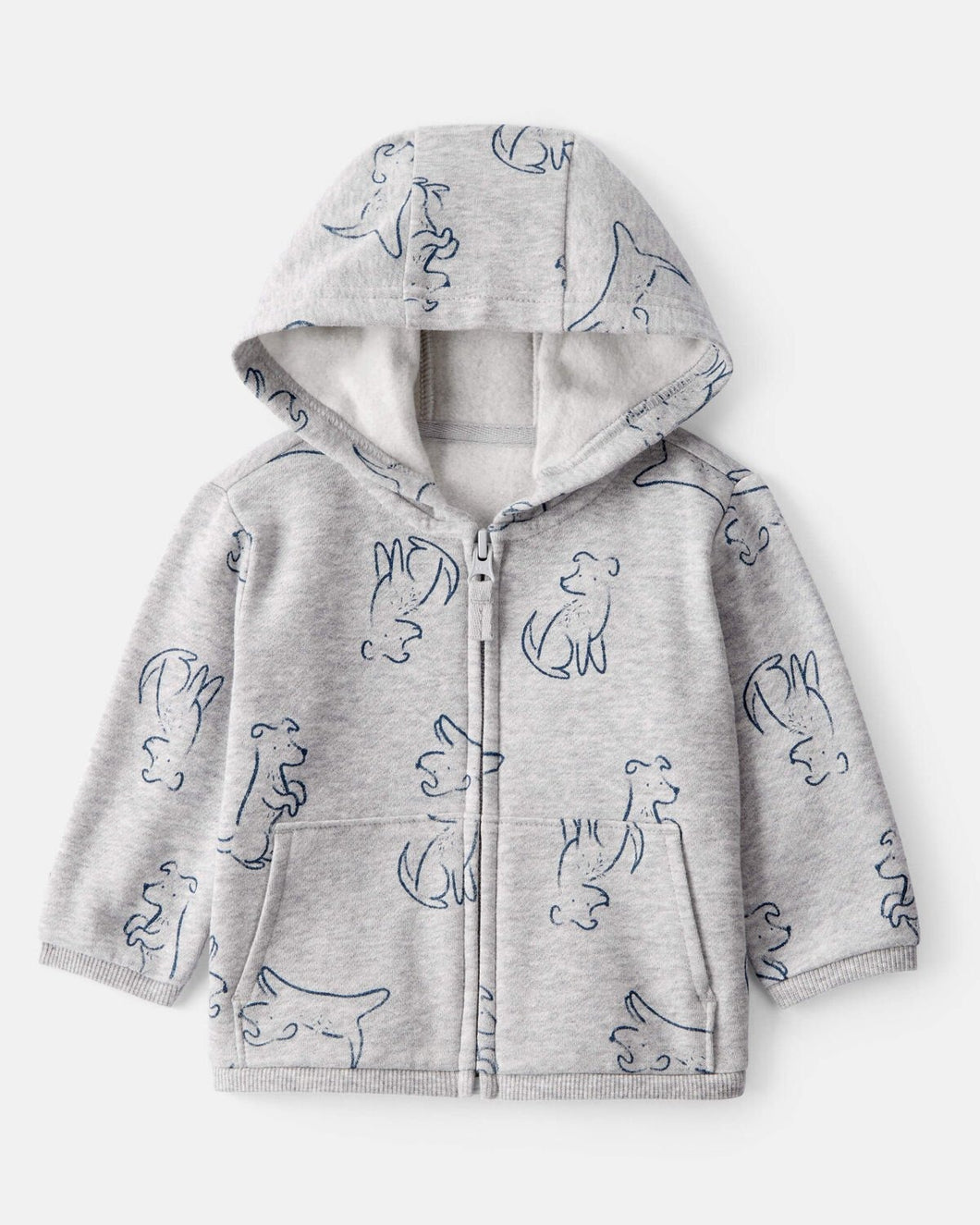 Carter's Baby Boy Grey Zip-Up French Terry Hoodie