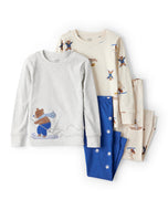 Carter's 4pc Baby Boy Skiing Bear Snug Fit Cotton Pajama Set