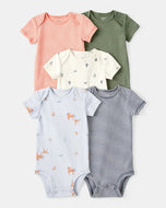 Carter's 5pc Baby Boy Cowboy Theme Bodysuit Set