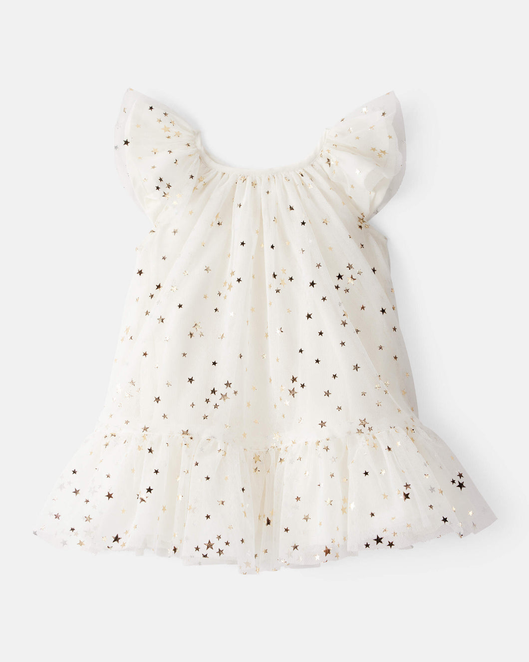 OshKosh Baby Girl Ivory Star Print Tulle Dress