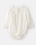 OshKosh Baby Girl Ivory Star Print Bodysuit