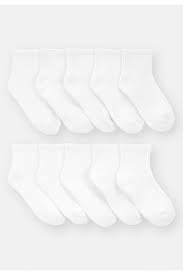 Carter's 10pk Baby Neutral White Socks