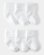 Carter's 6pk Baby Neutral White Socks
