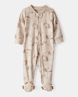 Carter's Baby Boy Mammoth Print 2-Way Zip-Up Footie Coverall