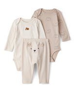 Carter's 3pc Baby Neutral Bear Bodysuits and Pants Set