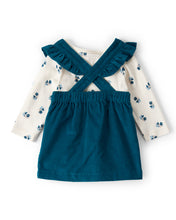 Afbeelding in Gallery-weergave laden, Carter's 3pc Baby Girl Blue Floral Top, Skirtall and Legging Set
