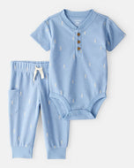 Carter's 2pc Baby Boy Blue Bodysuit & Pants Set
