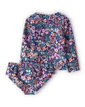 Afbeelding in Gallery-weergave laden, Carter's 2pc Baby Girl Floral Long-Sleeve Rashguard Swim Set
