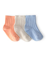 Carter's 3pk Baby Boy Blue/Orange/Ivory Socks