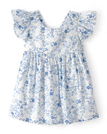 Oshkosh Baby Girl Blue/White Floral Dress Set