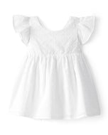 Oshkosh Baby Girl White Short-Sleeve Dress Set