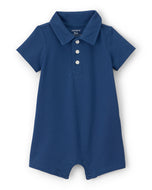 Carter's Baby Boy Blue Polo Short-Sleeve Romper
