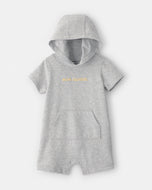 Carter's 1pc Baby Boy Grey Hooded Romper