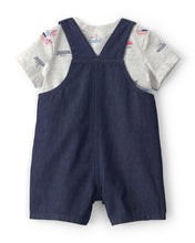 Cargar imagen en el visor de la galería, Carter's 2pc Baby Boy Chambray Overall and Sailboat Tee Set
