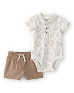 Carter's 2pc Baby Boy Into The Wild Short-Sleeve Bodysuit & Short Set