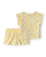 Carter's 2pc Baby Girl Lemon Print Top & Shorts Set