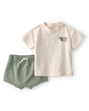 Afbeelding in Gallery-weergave laden, Carter's 2pc Baby Boy Chill Days Only Shirt &amp; Shorts Set
