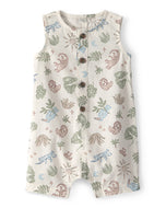 Carter's 1pc Baby Boy Safari Button-Front Romper