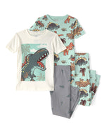 Carter's 4pc Baby Boy Light Green Dino Snug Fit Cotton Pajama Set