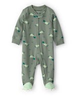 Carter's Baby Boy Green Rhino 2-Way Zip-Up Footie Coverall