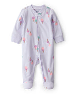 Carter's Baby Girl Ice-Cream Print 2-Way Zip-Up Footie Coverall