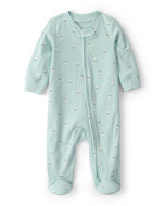 Carter's Baby Boy Green Sailboat 2-Way Zip-Up Footie Coverall