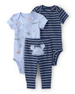 Carter's 3pc Baby Boy Sea Animals Bodysuits & Pant Set
