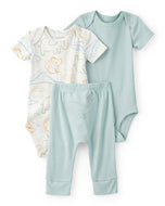 Carter's 3pc Baby Boy Green Bodysuits and Pants Set